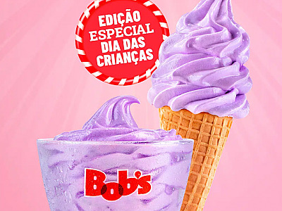 Bob’s lança sorvete de tutti-frutti para o Dia das Crianças
