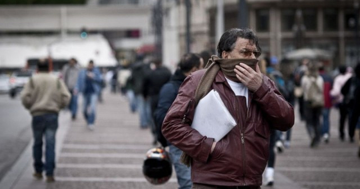 Forte massa de ar frio derruba as temperaturas na região