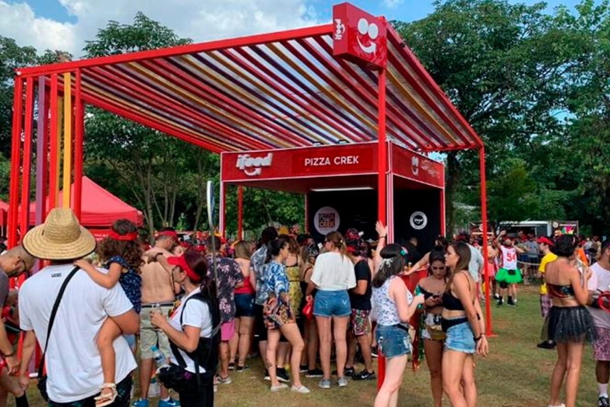 iFood cria espaços de alimentação durante o Carnaval