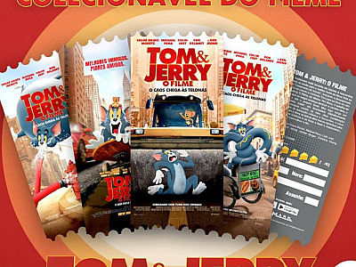 Cinemark lança ingressos colecionáveis de Tom & Jerry