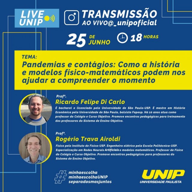 UNIP e Objetivo promovem live educativa nesta quinta-feira (25)