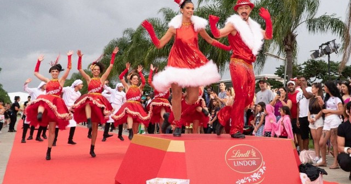 Com entrada gratuita, Lindt promove Parada de Natal no Parque Villa-Lobos