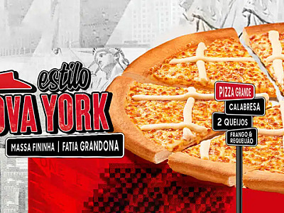 Pizza Hut anuncia pizzas no ‘estilo Nova York’