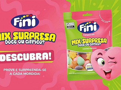 Fini lança 'Mix Surpresa' com versões doces ou cítricas