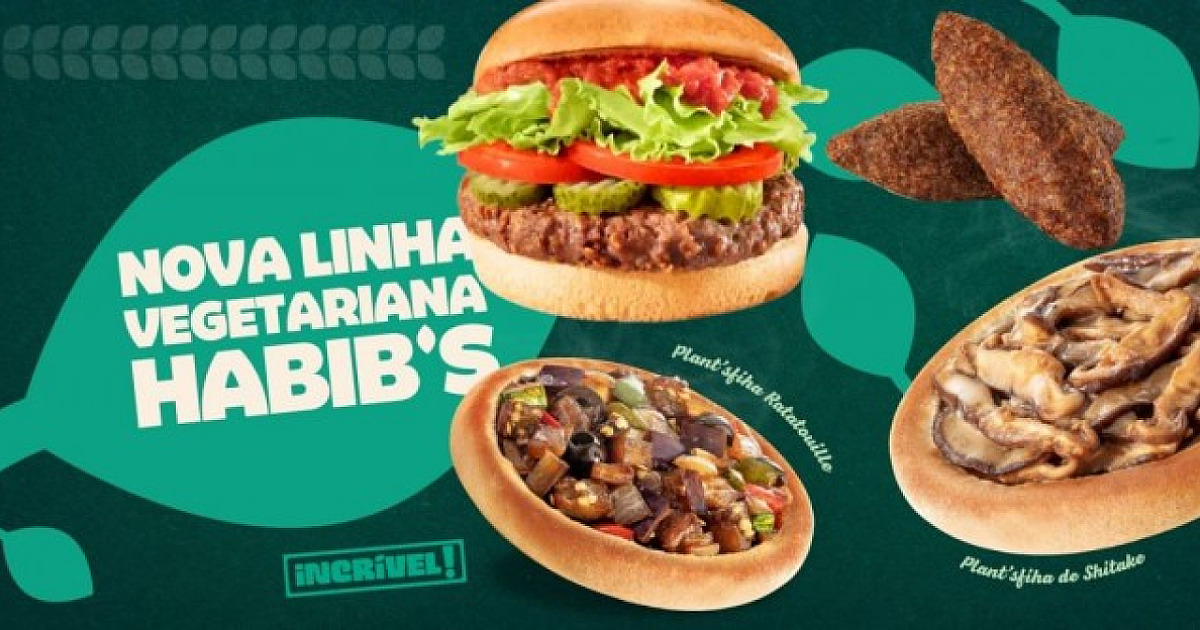 Habib’s lança linha vegetariana