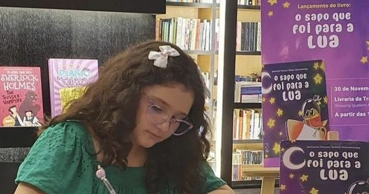 Moradora de Barueri de 8 anos lança livro “O sapo que foi para a lua"