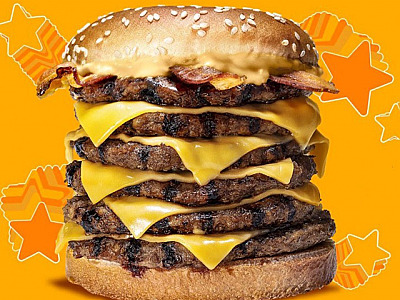 No clima da Copa do Mundo, BK lança Hexa Stacker