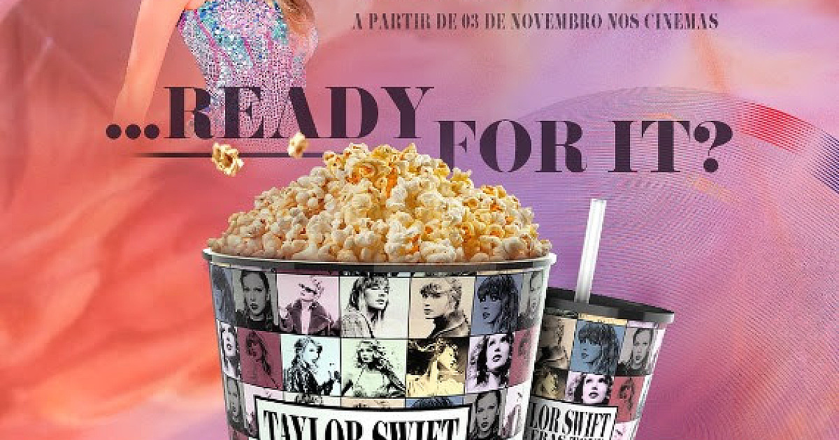 Cinépolis anuncia combo inspirado em "Taylor Swift: The Eras Tour"