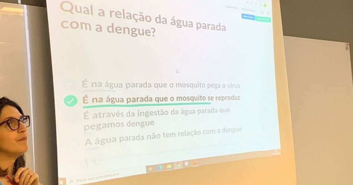 Com alta da dengue, escolas do bairro investem na conscientização dos alunos