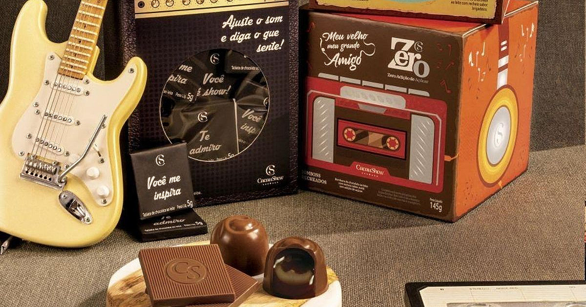 Dia dos Pais: Cacau Show traz produtos com inspiração na música
