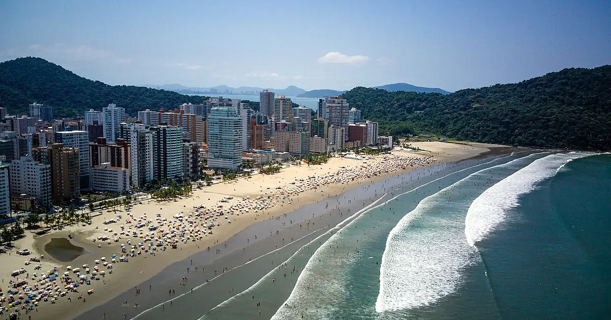 Quase 90% das praias do litoral paulista estão próprias para banho