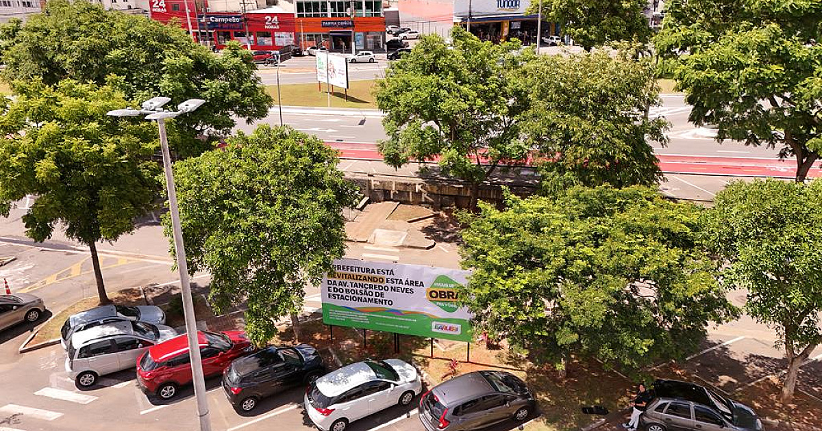 Prefeitura de Barueri revitaliza Avenida Tancredo Neves e bolsão de estacionamento no Centro