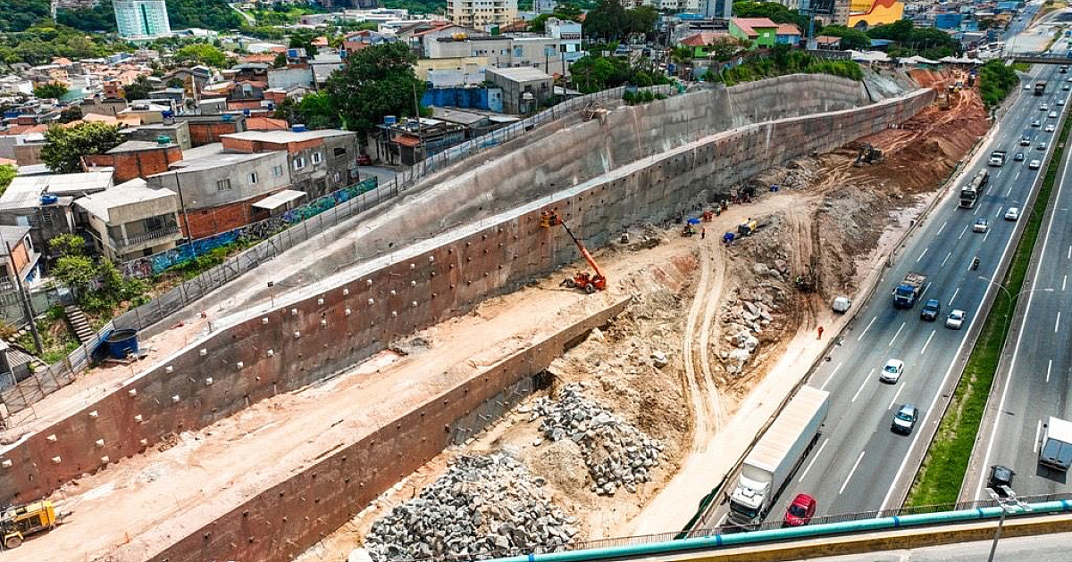 Obras das futuras marginais da Castello Branco atingem 97% de avanço e entram na fase final