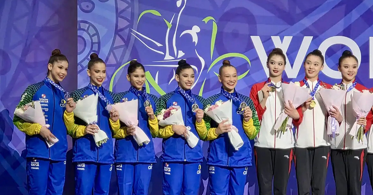 Ginástica rítmica conquista duas medalhas para o Brasil pela Copa mundial da modalidade