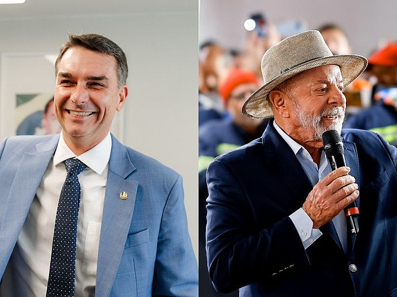 Vox Brasil aponta liderança de Lula sobre Flávio Bolsonaro em cenários para a eleição presidencial