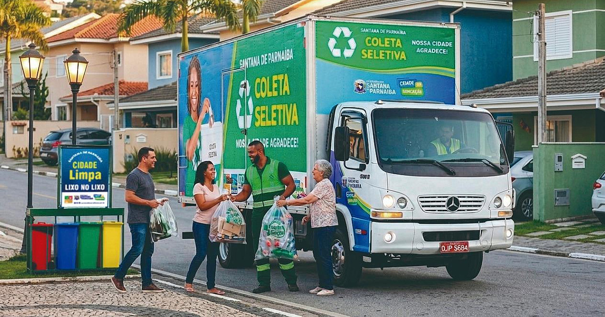 Santana de Parnaíba amplia coleta seletiva para 100% da cidade