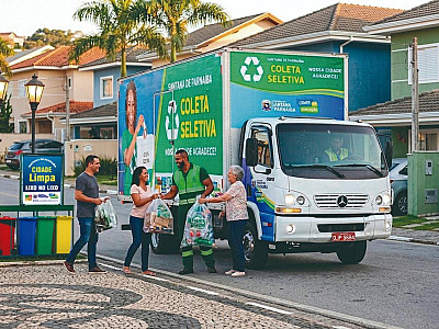 Santana de Parnaíba amplia coleta seletiva para 100% da cidade